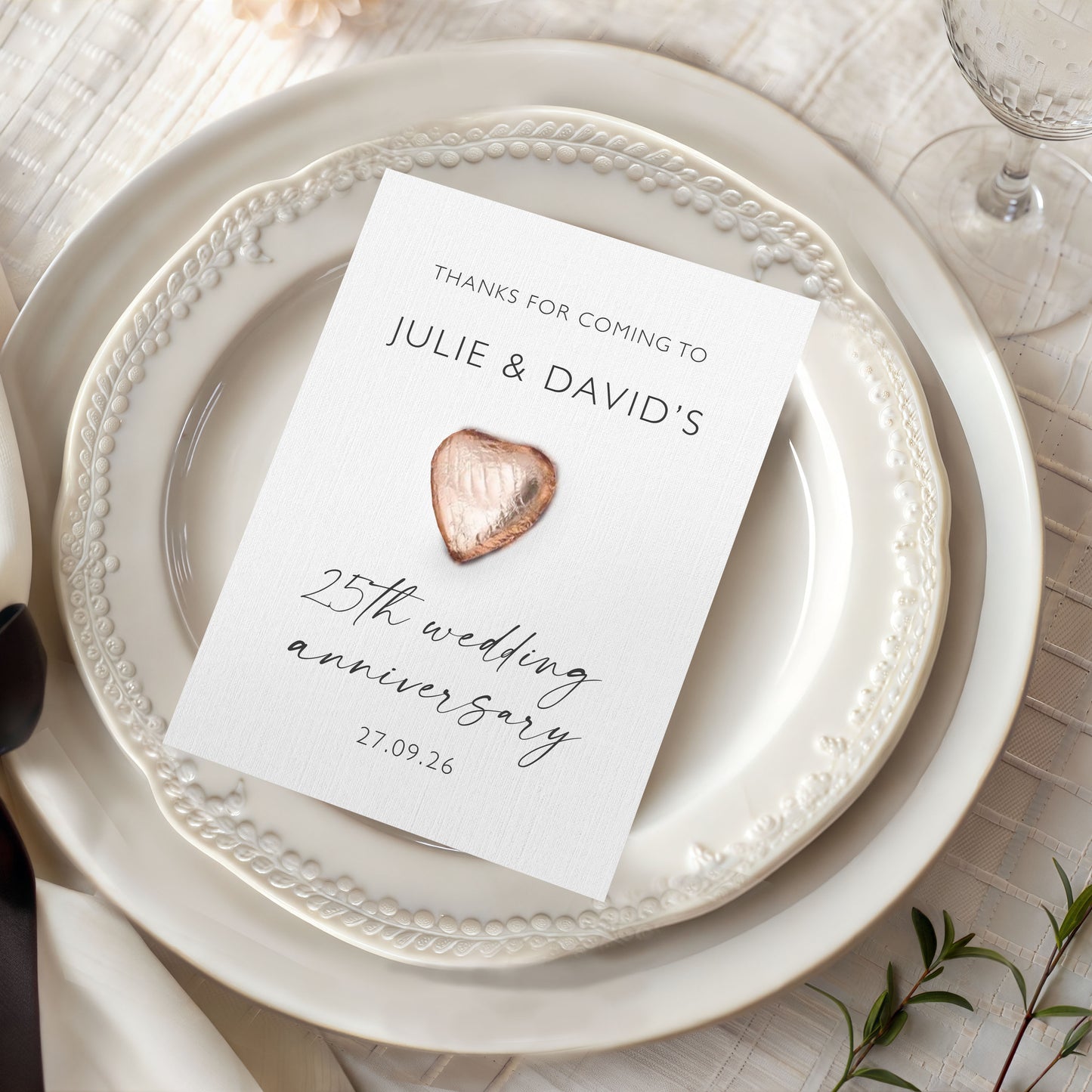 Chocolate Anniversary Party Favour | Wedding Anniversary Gifts | Party Favours | Anniversary Party | Party Bags