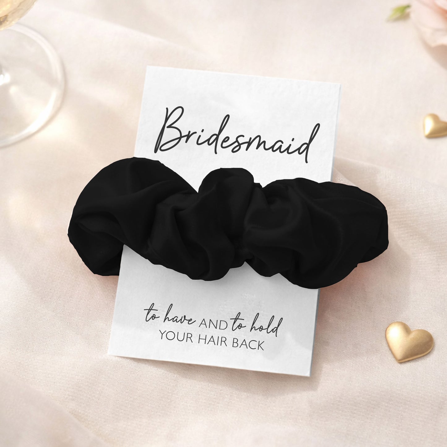 Black Hen Party Hair Scrunchies