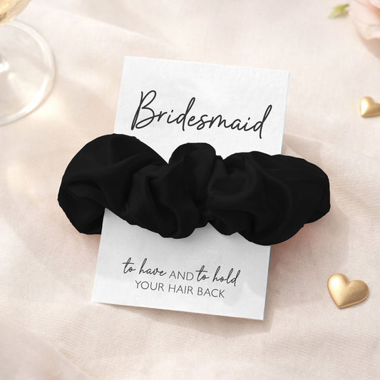 Black Hen Party Hair Scrunchies