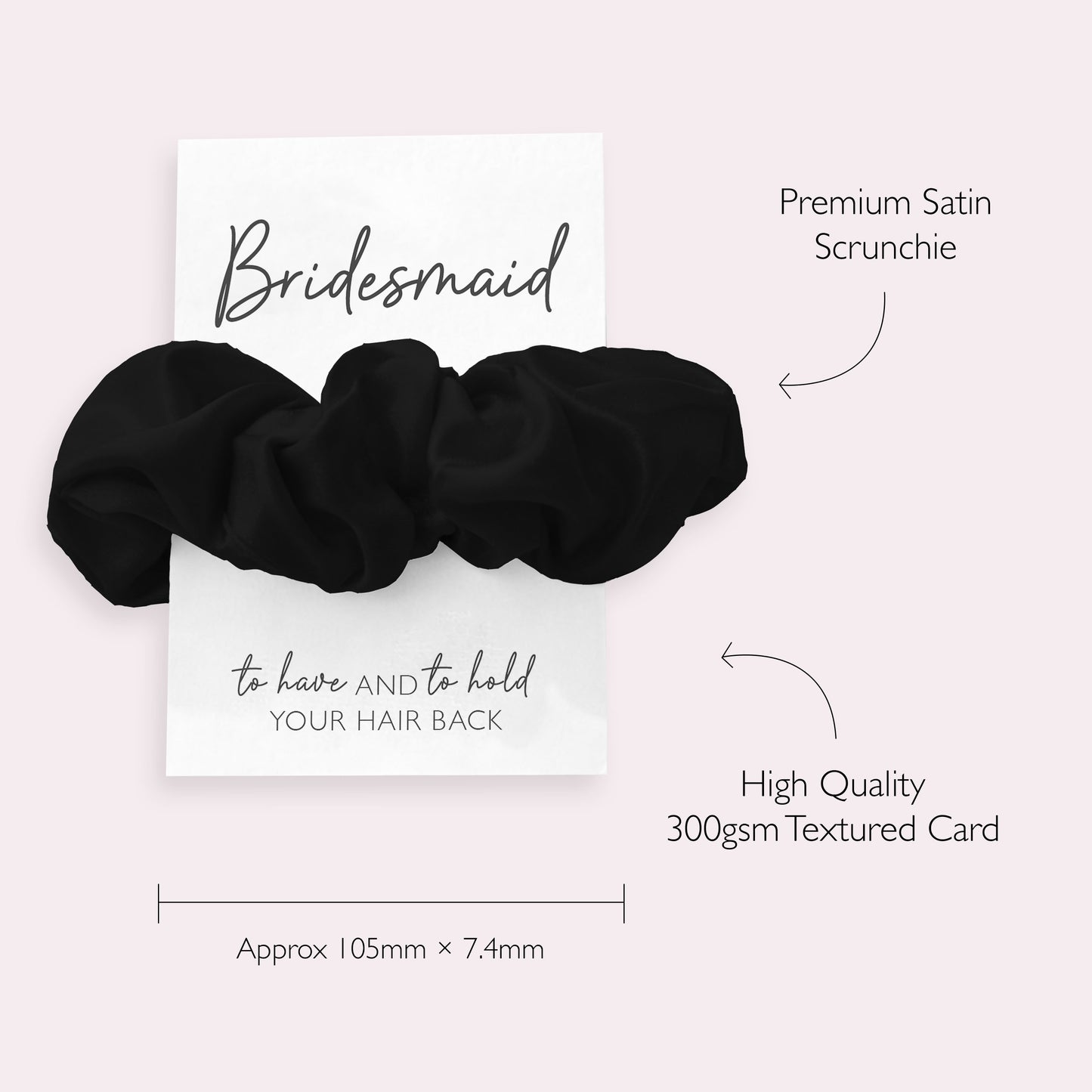 Black Hen Party Hair Scrunchies