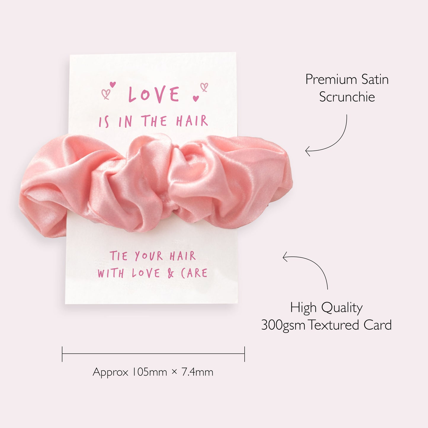 Valentine's Hair Scrunchie Gift | Gift for her | Best Friend Gift | Gift for Friend | Galentine's Day | Valentine Gift