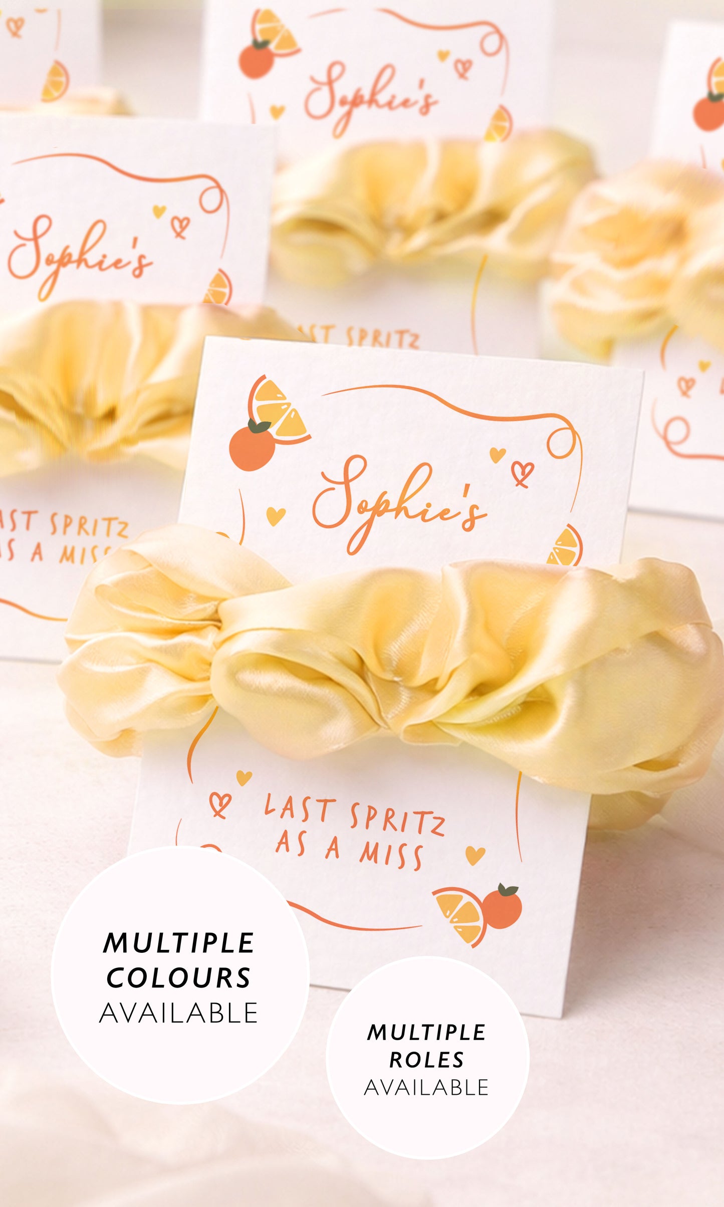 Last Spritz Hen Party Favours Aperol Theme Bride Squad Gifts Personalised Hen Party Bags Personalised Hair Accessory Hen Party Favours