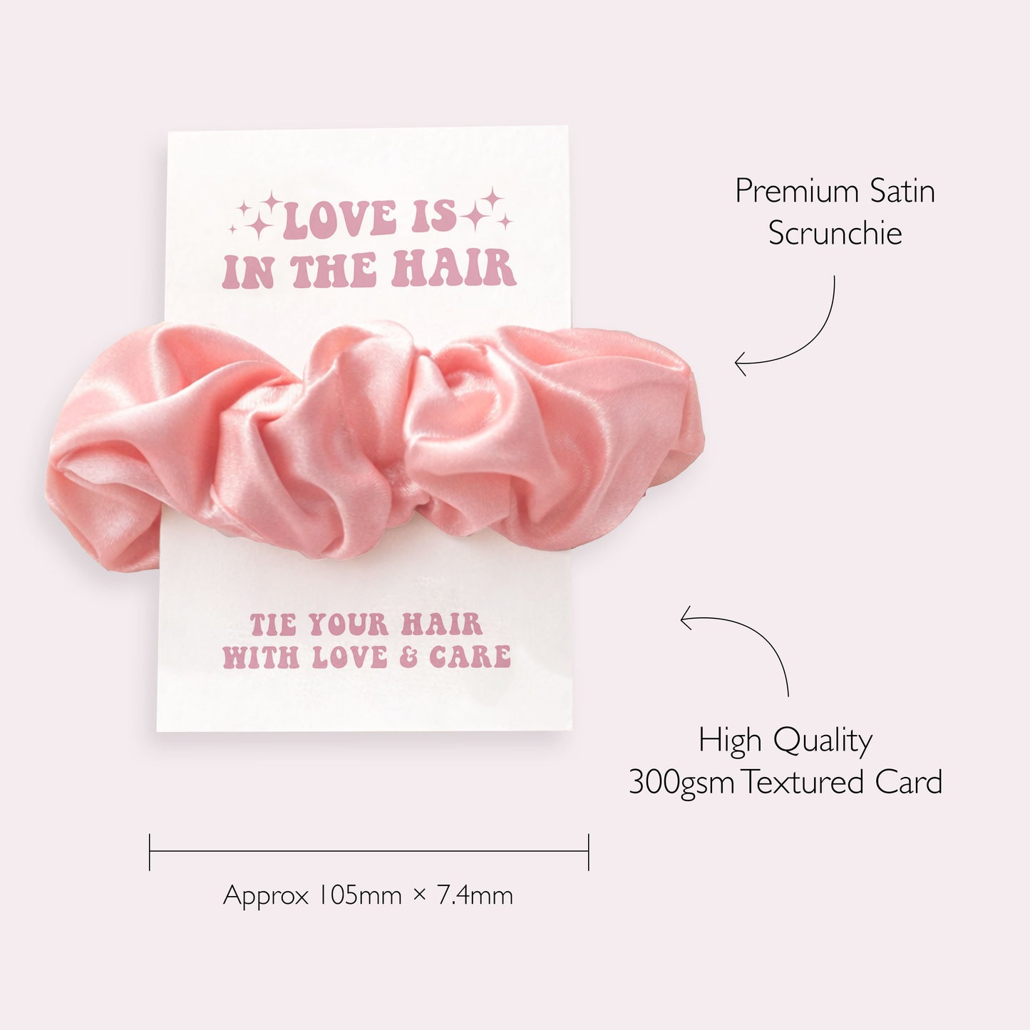 Valentine's Hair Scrunchie Gift | Gift for her | Best Friend Gift | Gift for Friend | Galentine's Day | Valentine Gift