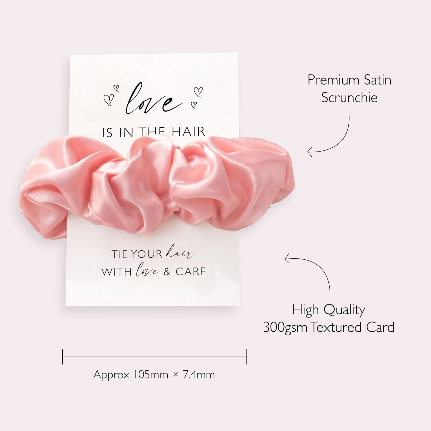 Valentine's Hair Scrunchie Gift | Gift for her | Best Friend Gift | Gift for Friend | Galentine's Day | Valentine Gift