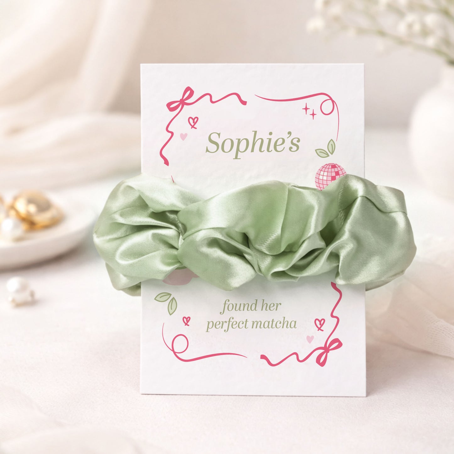 Perfect Matcha Hen Party Favours Matcha Green Bride Squad Gifts Personalised Hen Party Bags Personalised Hen Party Favours Hair Accessory