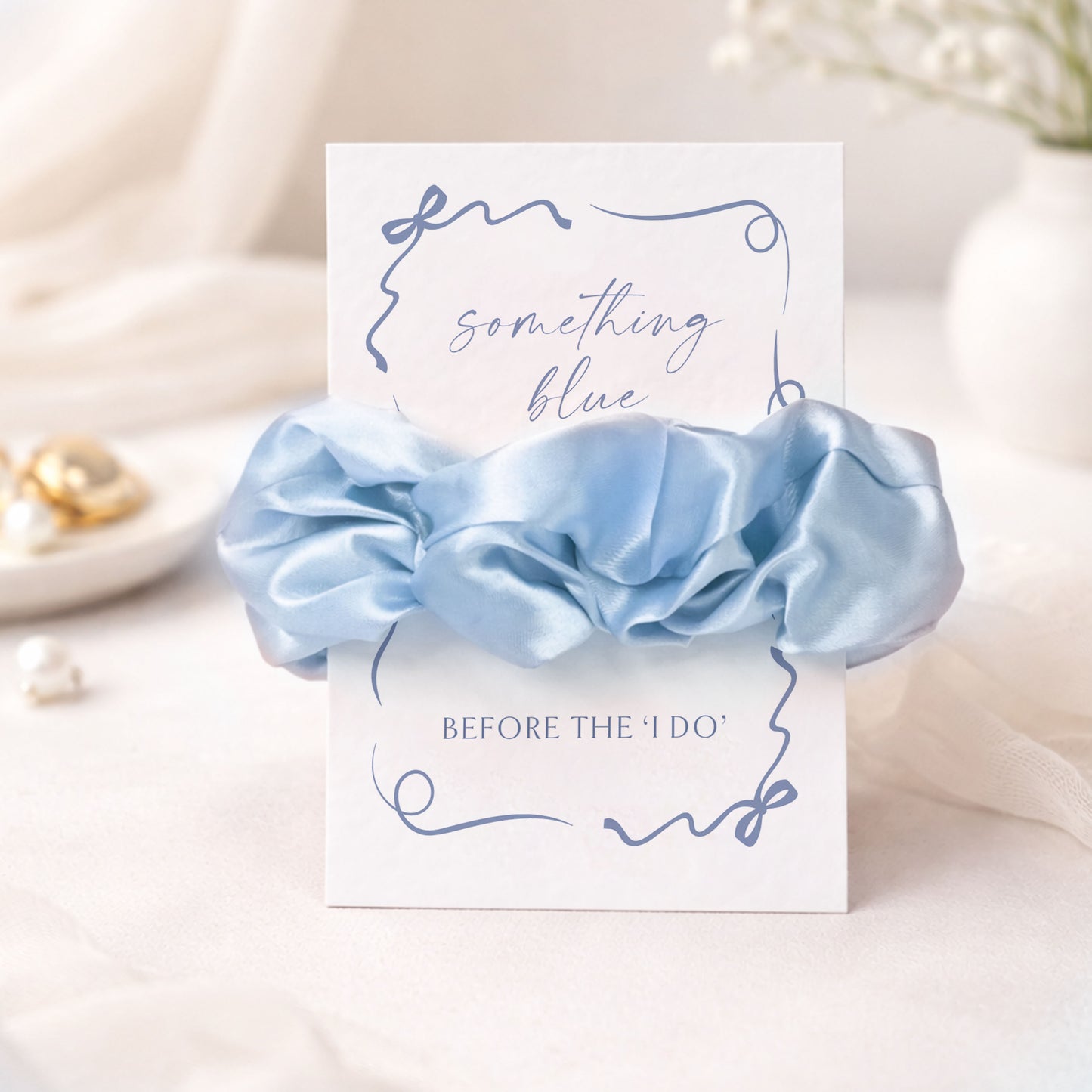 Something Blue Hen Party Favours Bride Squad Gifts Personalised Hen Party Bags Hen Do Personalised Hen Party Favours Hair Accessory