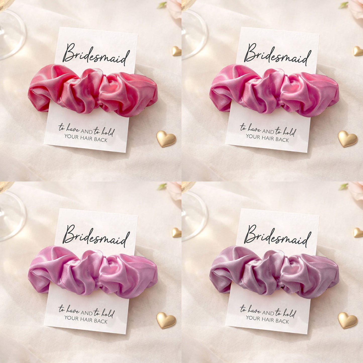 Pink Purple Mix Hen Party Hair Scrunchies