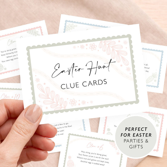 *digital download* Easter Egg Hunt Clue Cards Personalised Easter Gifts For Kids Egg Hunt Egg Hunt Clues Easter Bunny Gift Easy Easter Hunt Gift Idea (Copy)