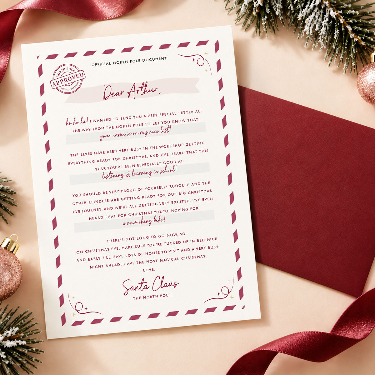 Personalised Letters To & From Santa
