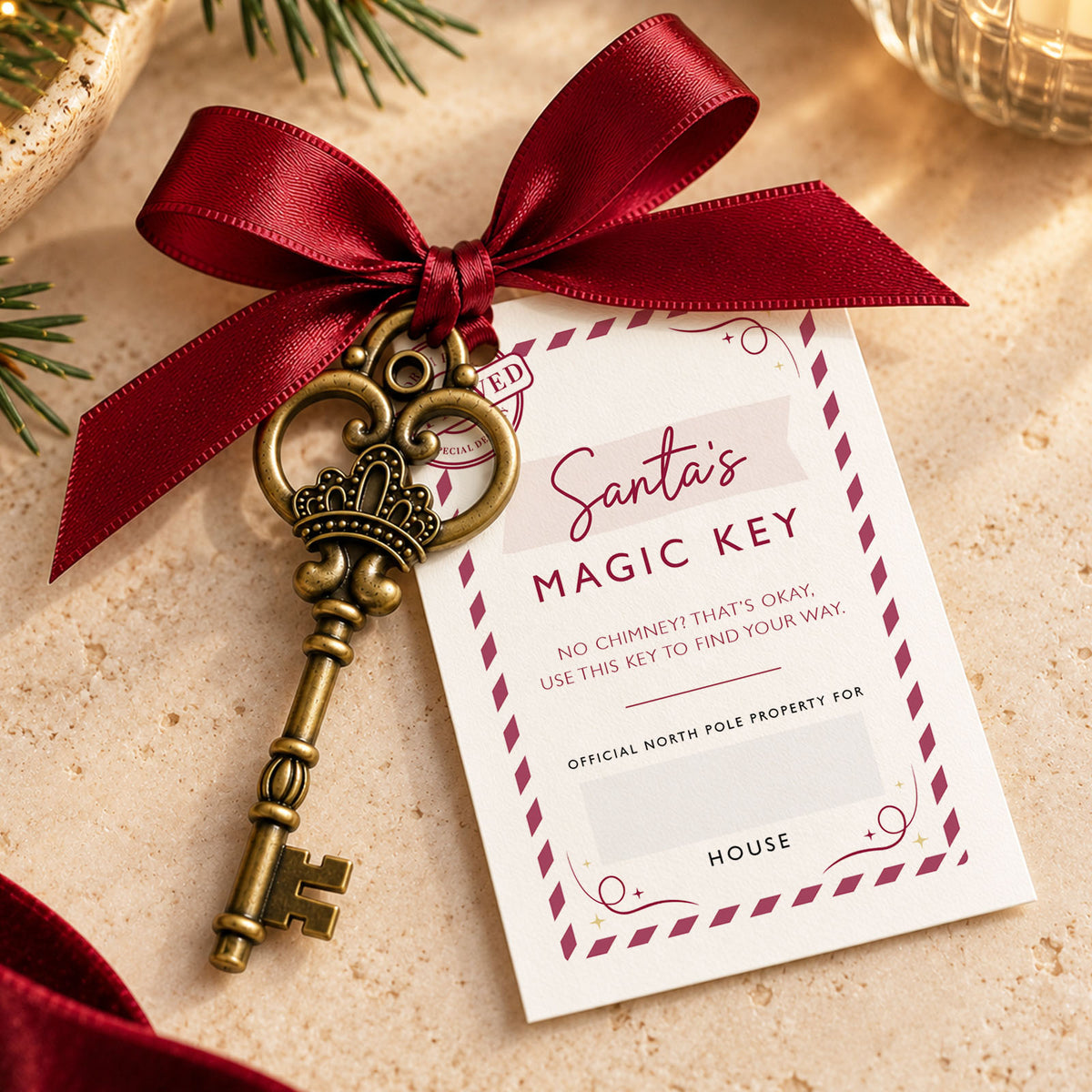 Personalised Santa Magic Key