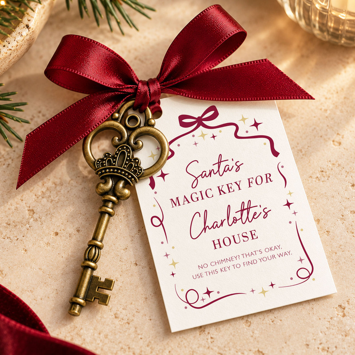 Personalised Santa Magic Key