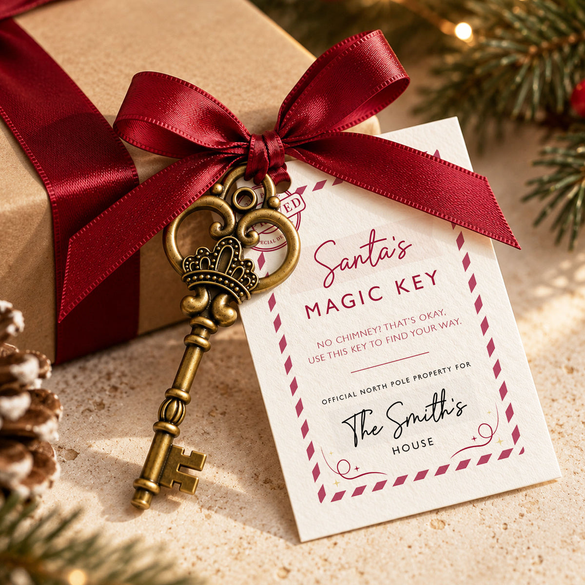 Personalised Santa Magic Key