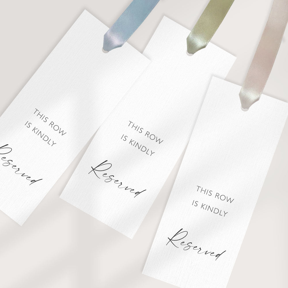 Row Reserved Seat Sign For Ceremony Reserved Sign Wedding Reserved Sign Aisle Decor Seat Sign Wedding Reserved Row Signs