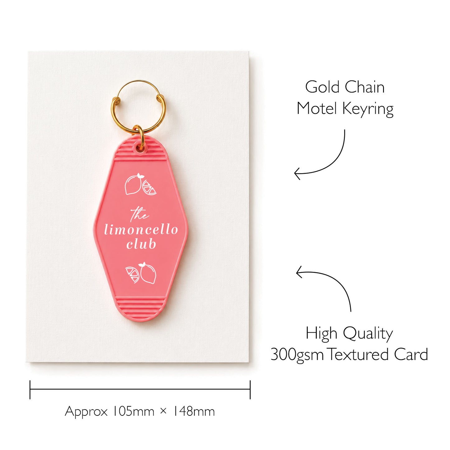 Limoncello Lover Gift For Limoncello Lover Motel Keyring Gift Retro Motel Keychain