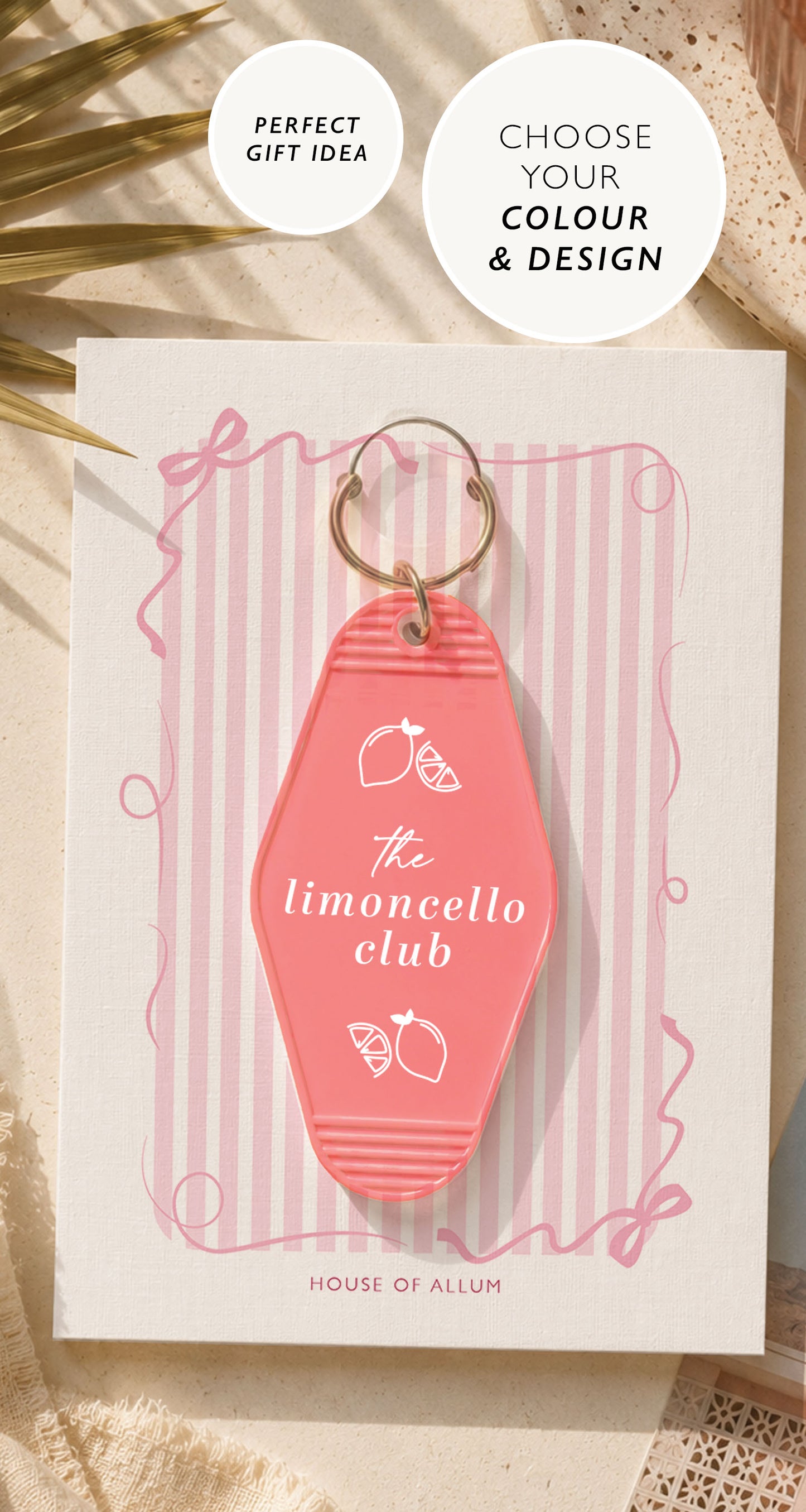 Limoncello Lover Gift For Limoncello Lover Motel Keyring Gift Retro Motel Keychain