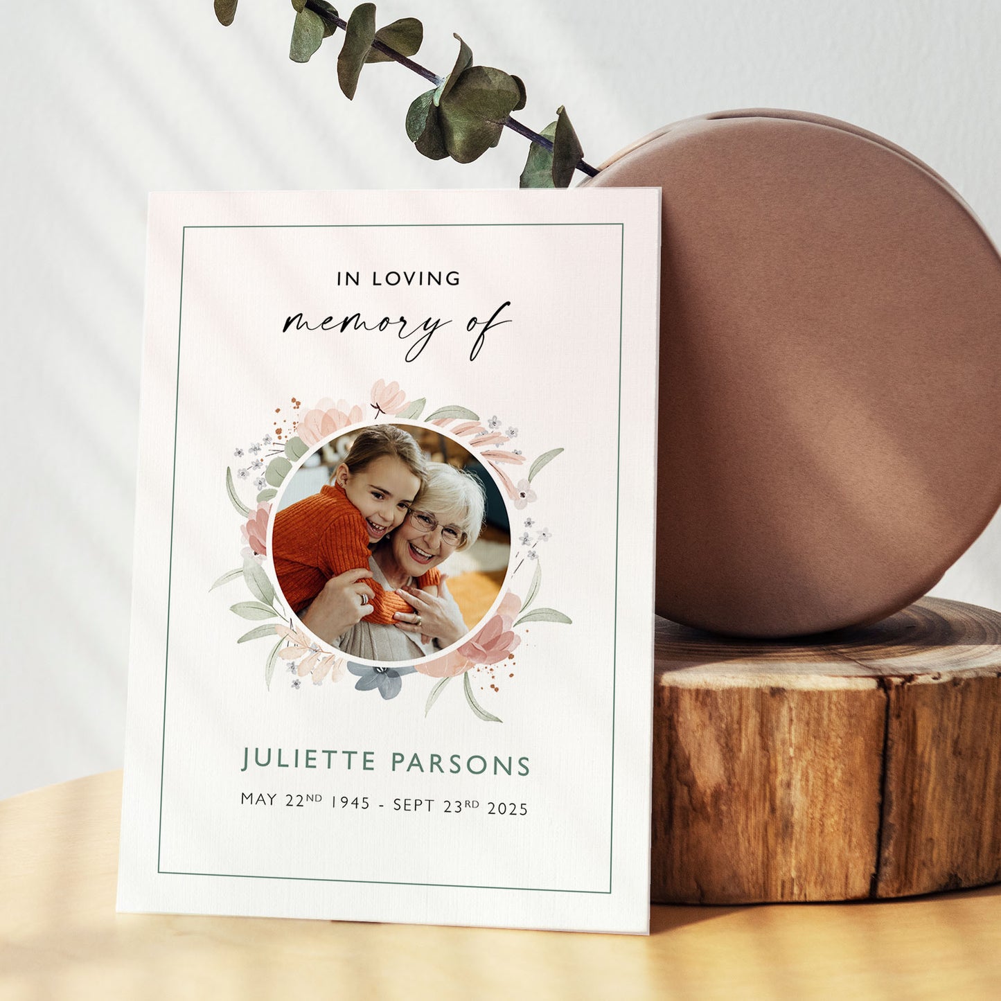 *digital* Floral Funeral Order of Service Template | Celebration of Life Program | Memorial Booklet | Printable Digital Download | Funeral Program