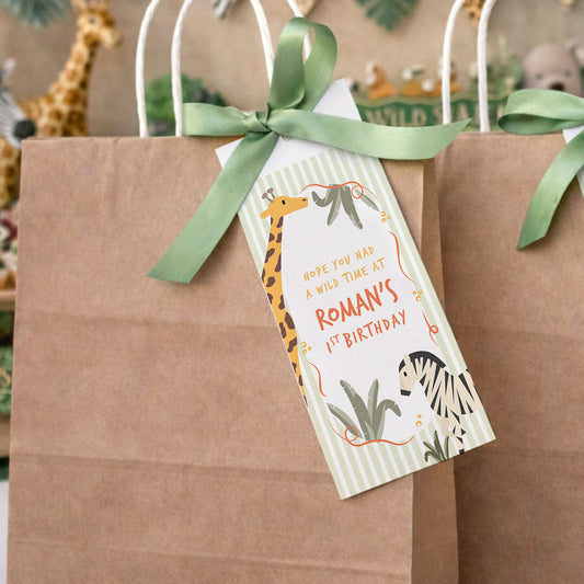 Safari Theme Party Bags For Kids Jungle Animal Safari Birthday Party Favours Personalised Safari Party Bags Jungle Gift Bags Safari Animals