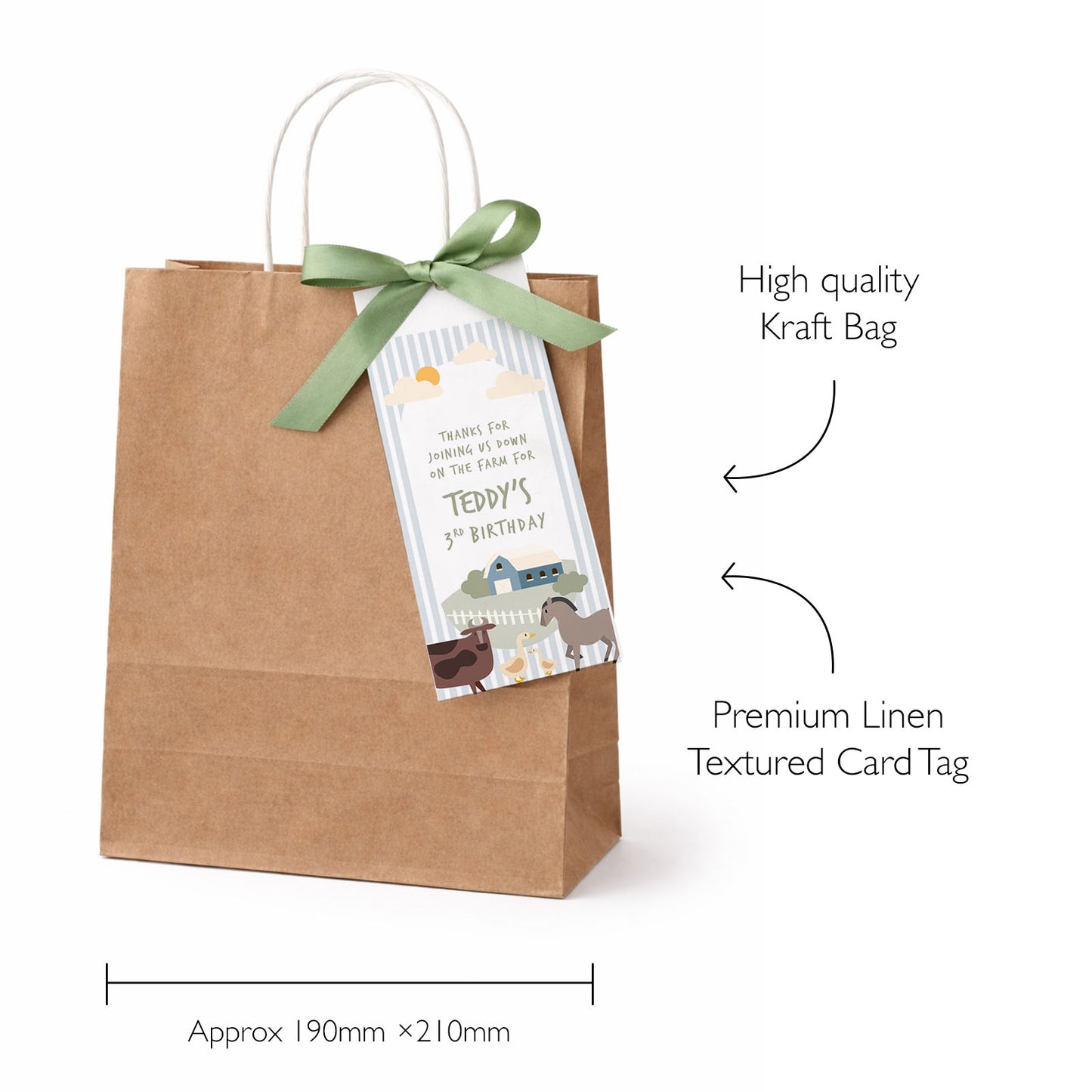 Farm Theme Party Bags Kids Farm Animal Birthday Party Favours Personalised Party Bags On The Farm Gift Bags Farm Animal Theme