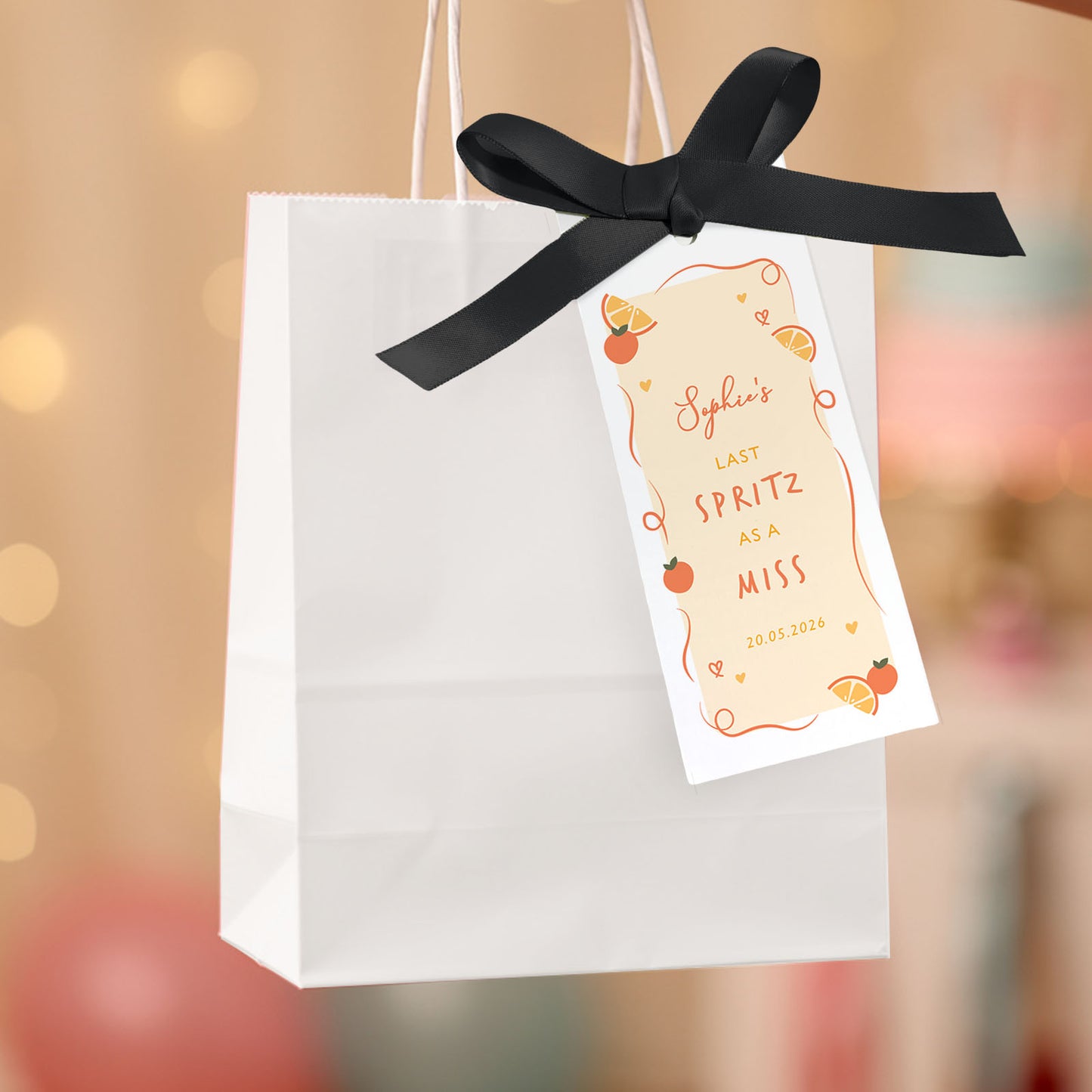 Hen Party Bags Last Spritz As A Miss Personalised Hen Do Gift Bag Name Tags Party Favours Hen Party Burlap Tote Bag Love At First Spritz