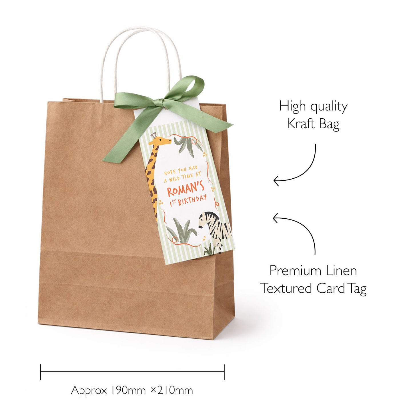 Safari Theme Party Bags For Kids Jungle Animal Safari Birthday Party Favours Personalised Safari Party Bags Jungle Gift Bags Safari Animals