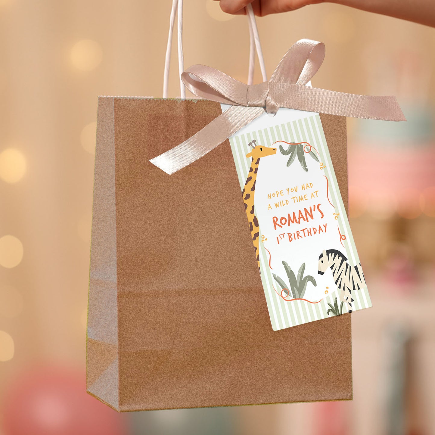 Safari Theme Party Bags For Kids Jungle Animal Safari Birthday Party Favours Personalised Safari Party Bags Jungle Gift Bags Safari Animals