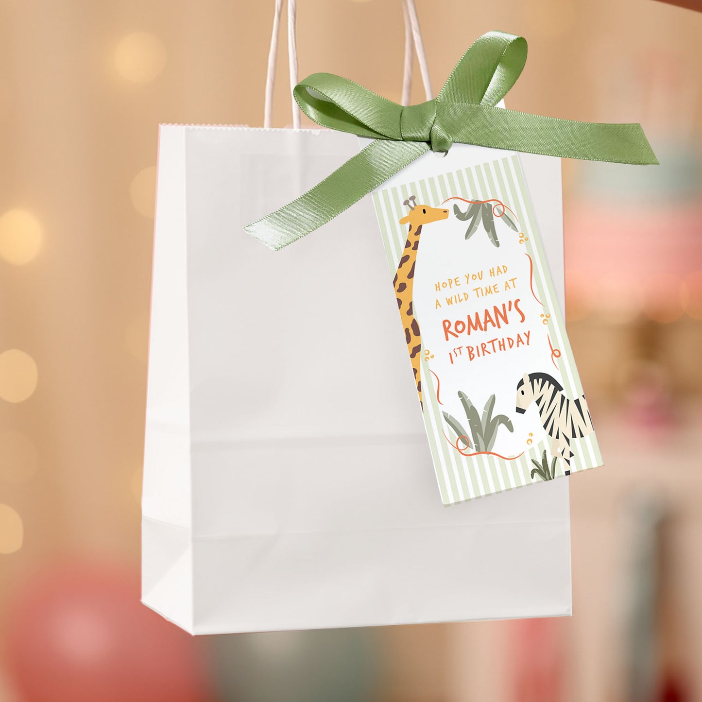 Safari Theme Party Bags For Kids Jungle Animal Safari Birthday Party Favours Personalised Safari Party Bags Jungle Gift Bags Safari Animals