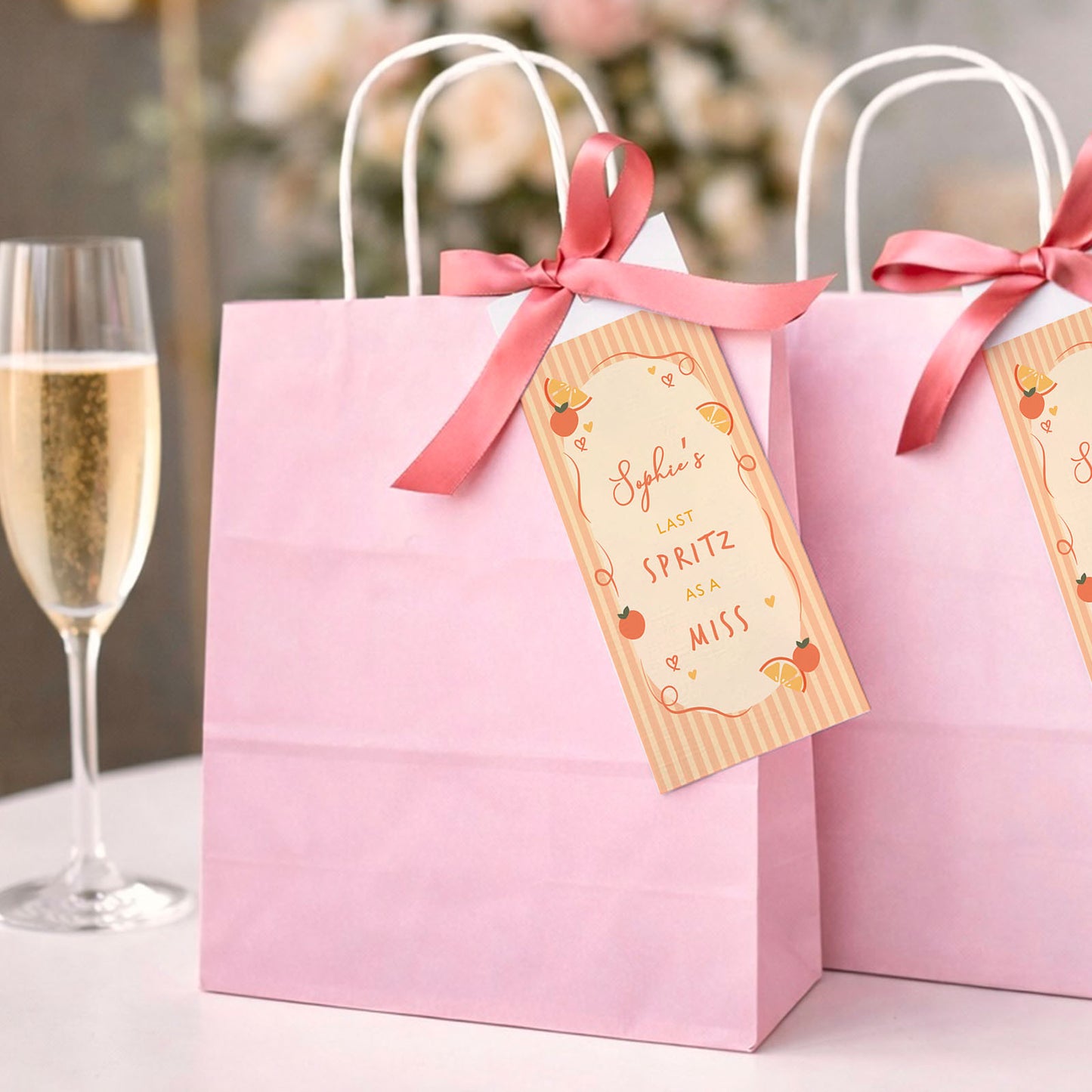 Hen Party Bags Last Spritz As A Miss Personalised Hen Do Gift Bag Name Tags Party Favours Hen Party Burlap Tote Bag Love At First Spritz