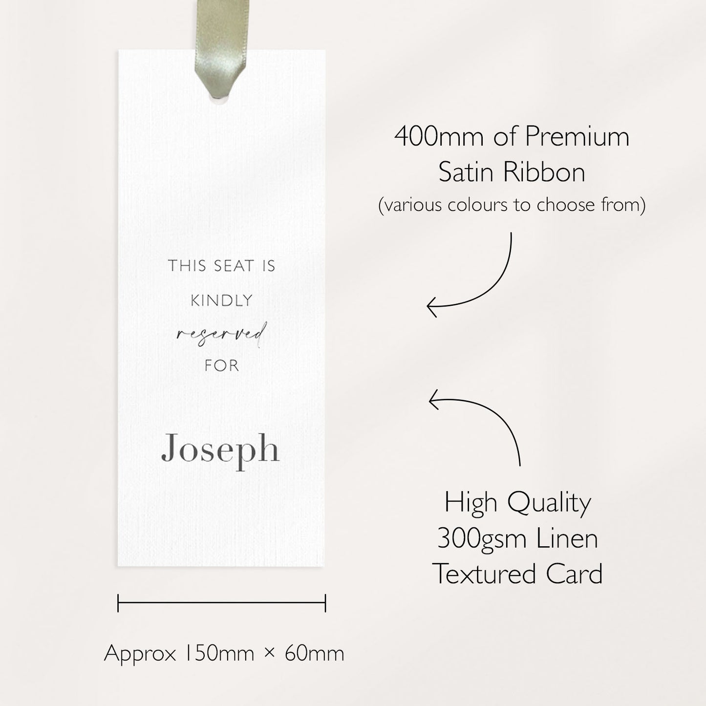 Seat Name Reserved Seat Sign For Ceremony Reserved Sign Wedding Reserved Sign Aisle Decor Seat Sign Wedding Reserved Row Signs