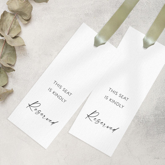 Seat Reserved Sign For Ceremony Reserved Sign Wedding Reserved Sign Aisle Decor Seat Sign Wedding Reserved Row Signs